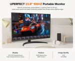 23.8" Портативный монитор с встроенной подставкой Umax 24 FHD IPS 1920х1080, 100 Гц