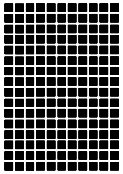 Виниловые наклейки для маркировки Policomprint М14, 10х10 мм. 176 шт.