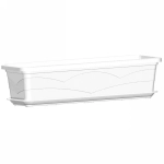 Ящик для цветов 9л балконный 60см с поддоном белый