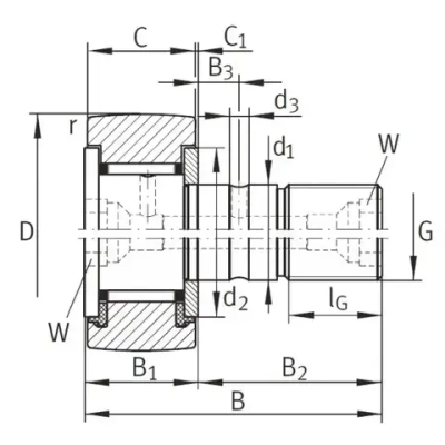 Опорный ролик KR52-PP TECHNIX