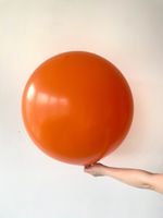 S шар гигант 24"/60 см пастель оранжевый (БГ-90)