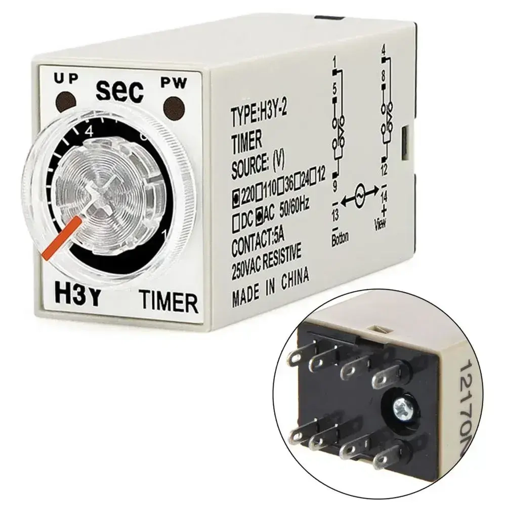 Мини-реле времени H3Y-2 0-60 секунд AC 220V