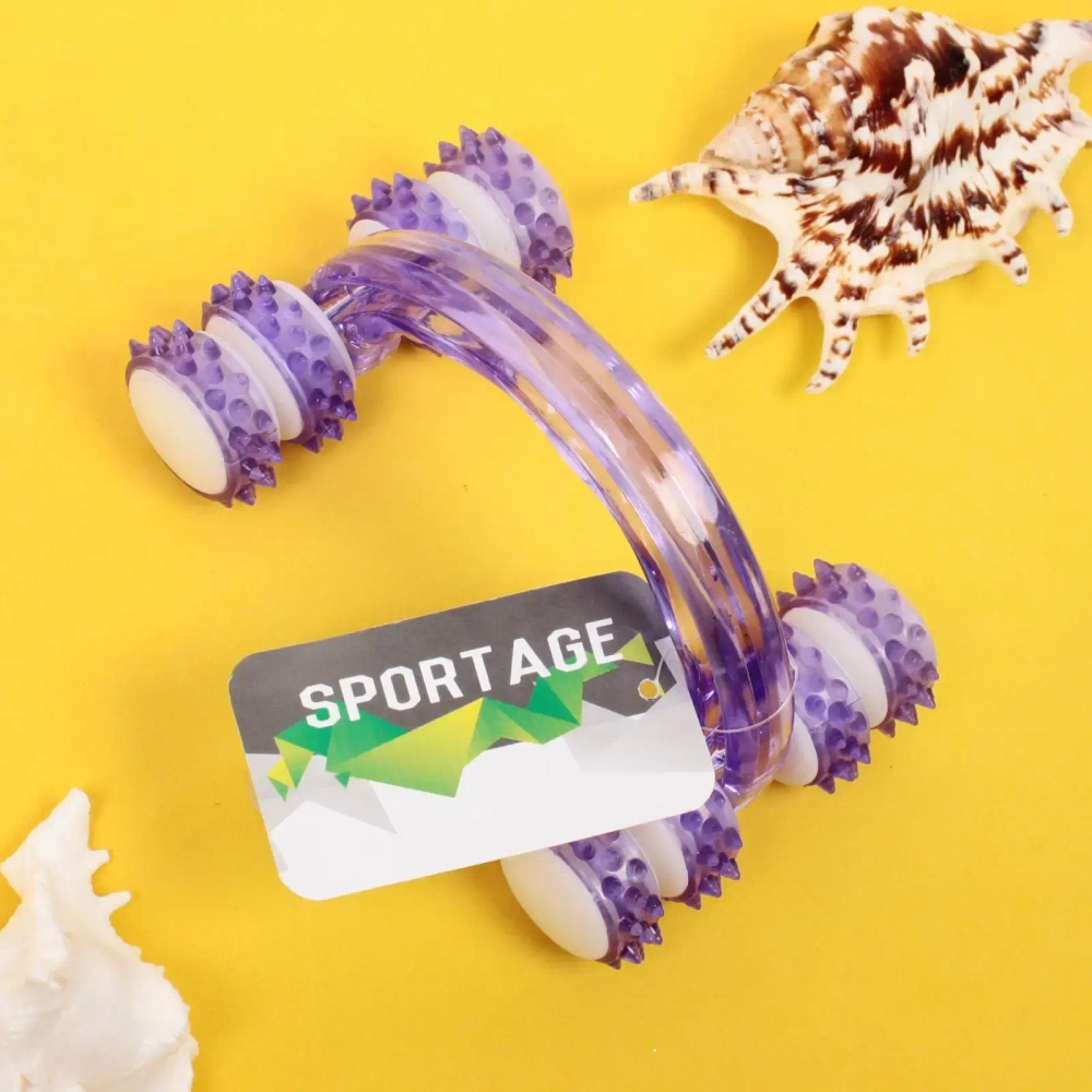 Массажер для тела роликовый «Дуга - Indigo» 13*9*7 см, фиолетовый