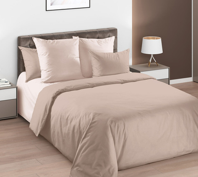 Постельное белье перкаль однотонное ЕвроМакси Какао