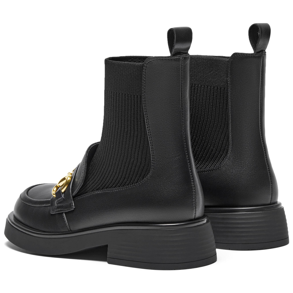 Teenmix Cow Leather Ankle Boots 4cm Women"s