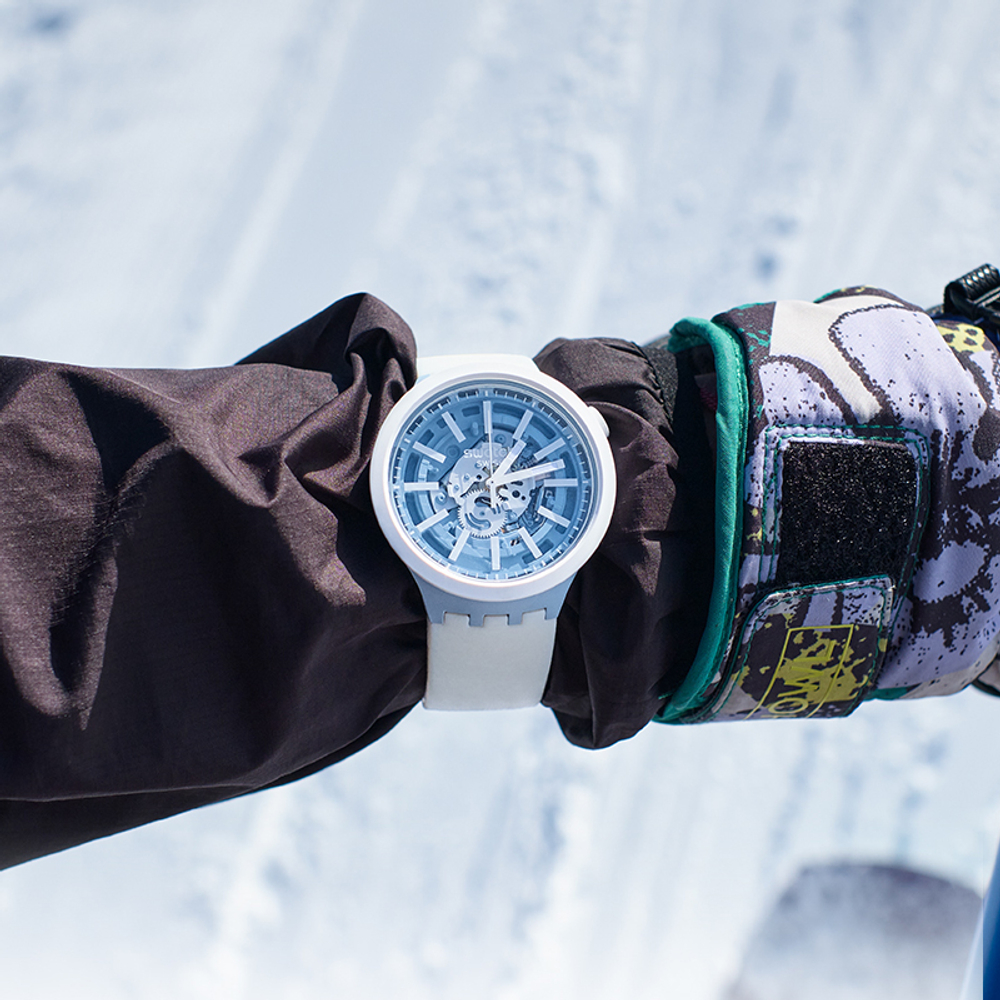 SWATCH Unisex Big Bold Series 47mm Skeleton Watch