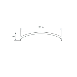 Экран матовый KLUS-P45-2000 Round OPAL (Arlight, Пластик) 020900