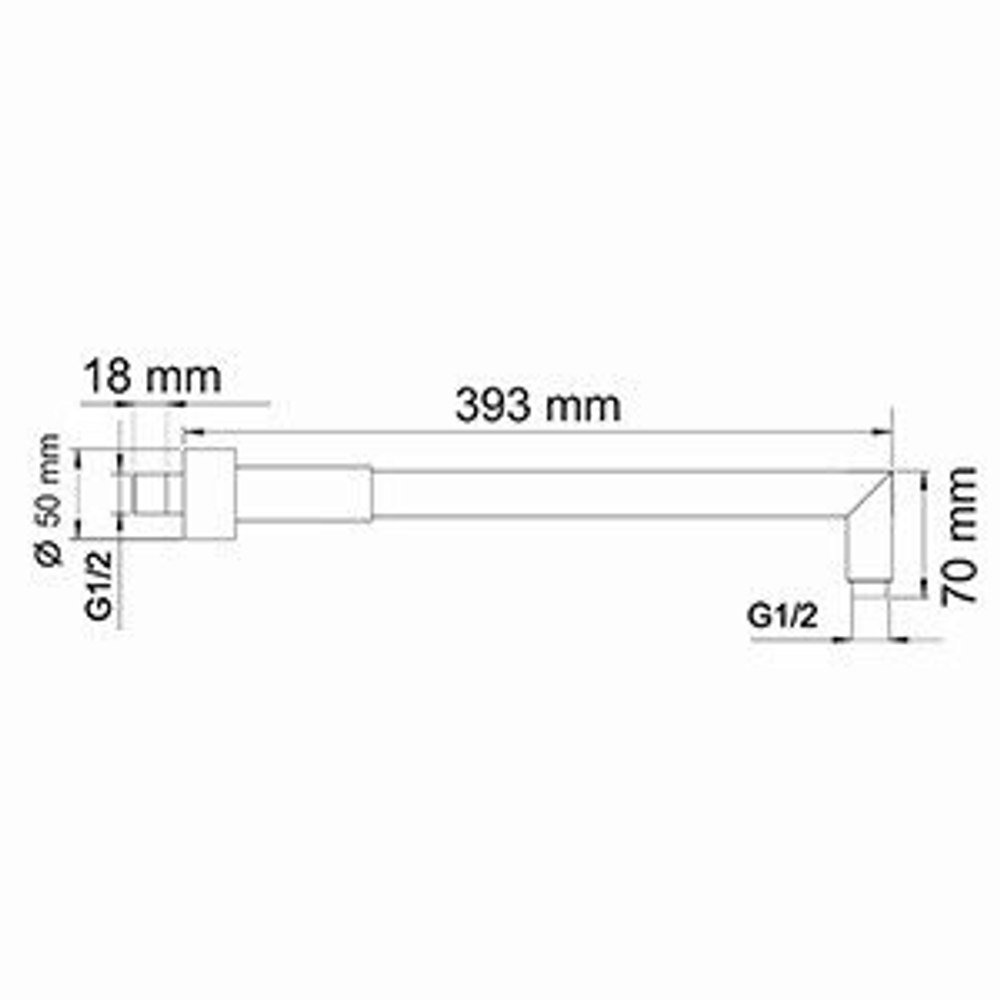 A019 Верхний излив для душа