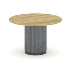 Felto Стол переговорный круглый D=1200 PR.C.SPRG-005.D Дуб Винченцо/Металл Антрацит/Морская Галька 1