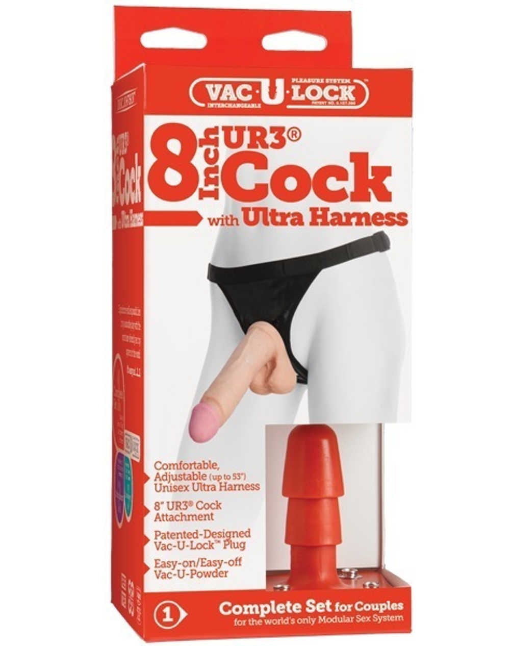 Трусики Harness с восьмидюймовой насадкой из UR3