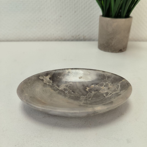 Мыльница из мрамора Grey MM-64075 (70)