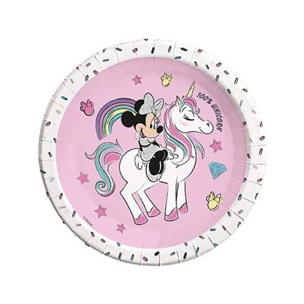 Тарелки большие Минни Единорог