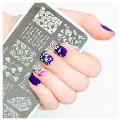 Трафарет для стемпинга металлический 75