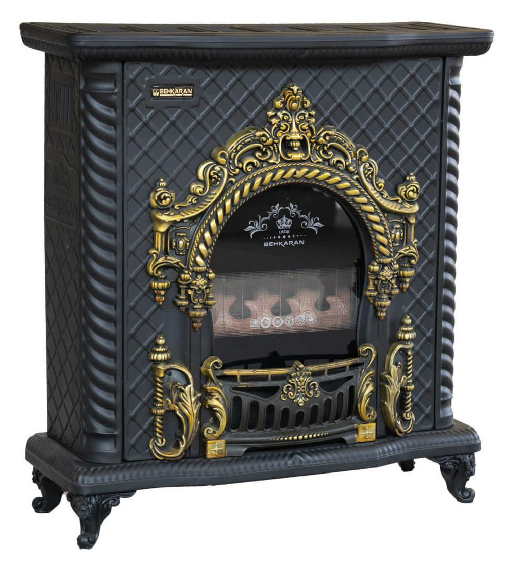 Газовый камин BEHKARAN EM 403 Матовый черный  (120м2)