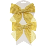 Бант на ёлку «Волшебство» 15*15 cм (набор 2 шт), Золото