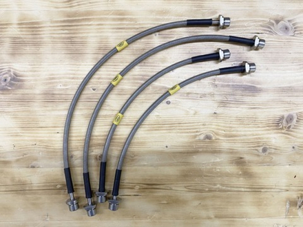 Toyota Hilux VII (2005-2014) Комплект армированных тормозных шлангов HEL (4шт) под лифт +50 мм