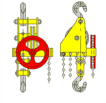 Таль ручная червячная стационарная TOR ТРЧ 5,0 т 12 м