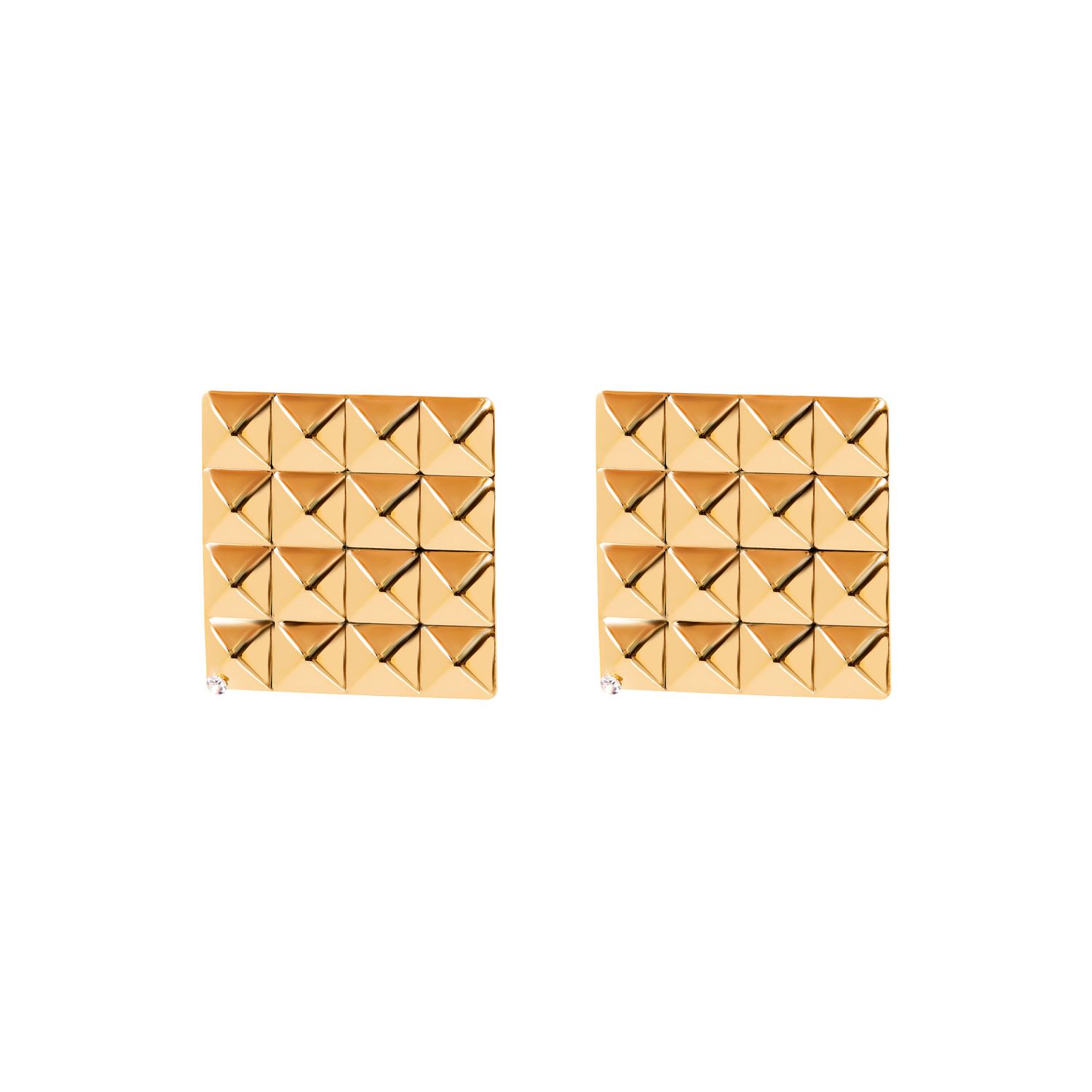 Серьги Gold Square Shaped Earrings