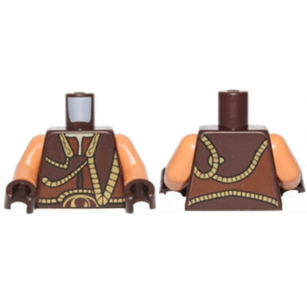 Жилет Torso SW Gungan с золотой отделкой спереди и сзади / Руки цвета нуги / Темно-коричневые кисти 973pb1891c01