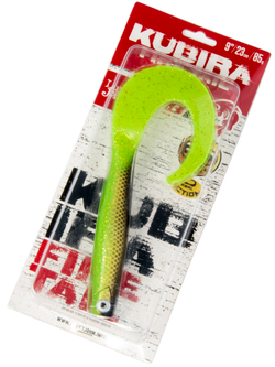 Виброхвост LJ 3D Series Kubira Fire Tail 9" (22,8 см), цвет PG45, 1 шт.