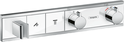 Hansgrohe 15355400 RainSelect Термостат, скрытого монтажа, для 2 потребителей, белый/хром