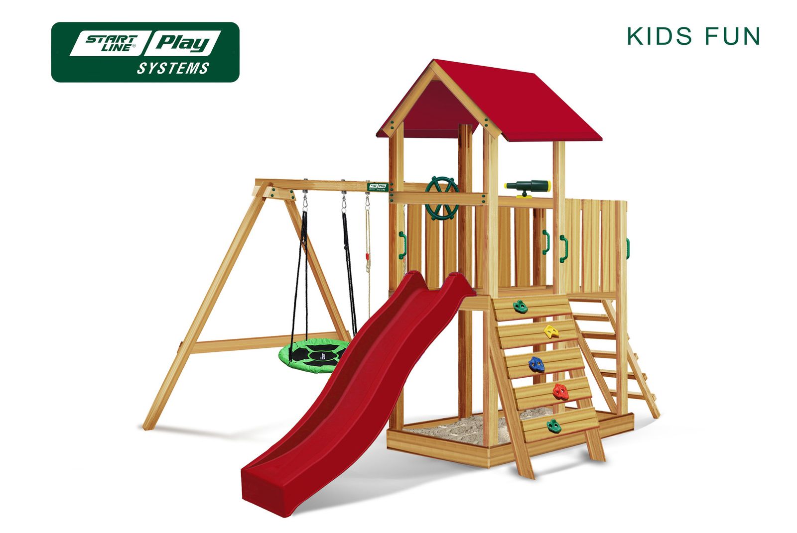 Детский городок KIDS FUN эконом (red) фото №1