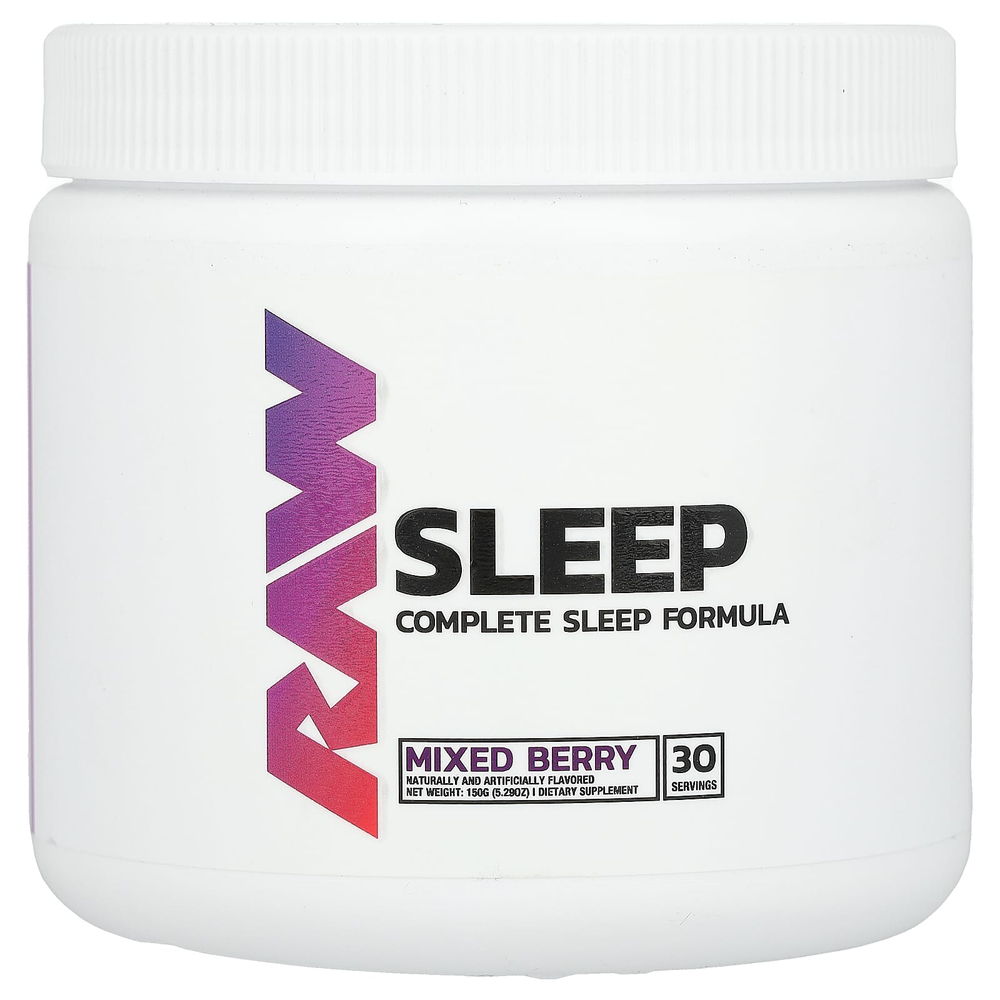 Raw Nutrition, Sleep, ягодное ассорти, 150 г (5,29 унции)