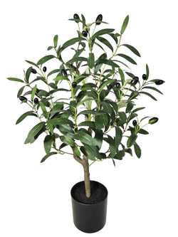 Искусственное растение Олива 70см в кашпо