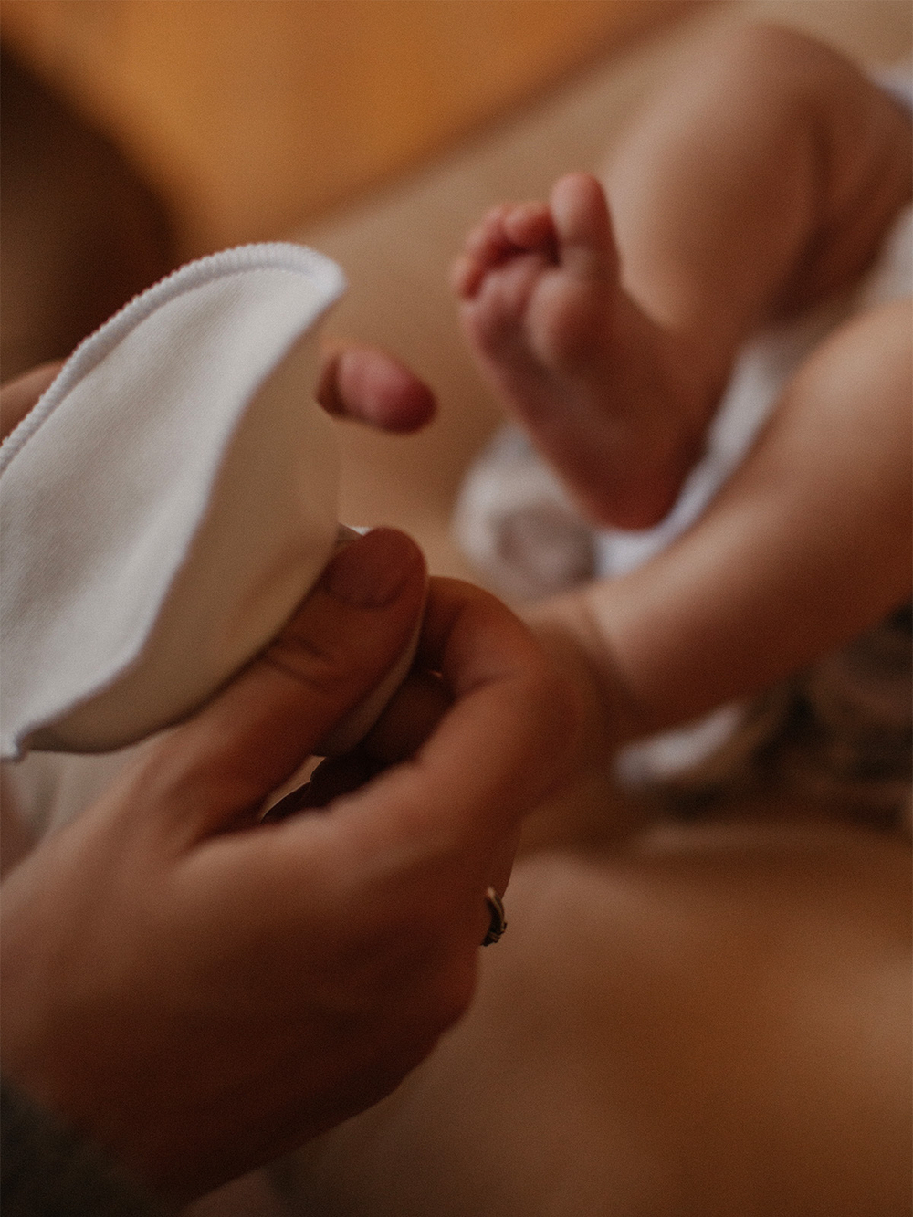 Пинетки Mjölk Экрю