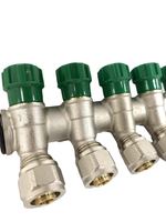 Коллектор Grema НВ 1x16 евроконус на 5 вых c вентилями (CN)