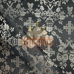 Парча "Февронья" чёрная