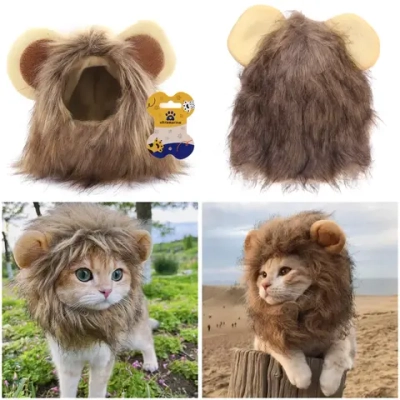 Шапка для животных «Лев» размер M (32*26см) Ultramarine