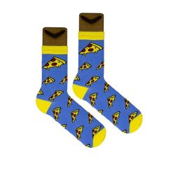 Носки BOOMERANGS Пицца, голубой