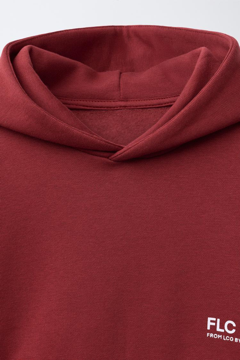 ZARA БАЗОВОЕ ХУДИ С КАПЮШОНОМ, КРАСНЫЙ