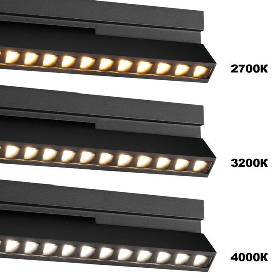 359760 OVER NT25 396 черный Светильник накладной с перекл. цв. температуры IP20 LED 12W 180-265V 2700К/3200К/4000К EOS