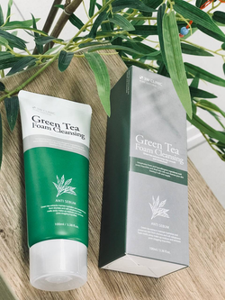 3W Clinic пенка для умывания Green Tea Foam Cleansing, 100 мл