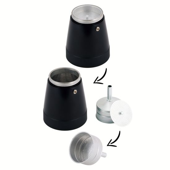 Кофеварка гейзерная электрическая 300 мл. (6 порций) Kamille КМ-2600