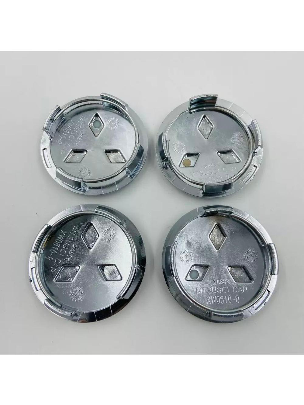 Колпачки на литые диски с эмблемой Mitsubishi 60 мм 4 шт