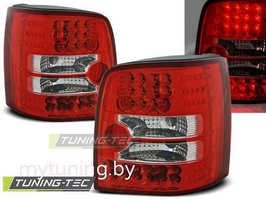 Задние фонари VW Passat B5 red white led
