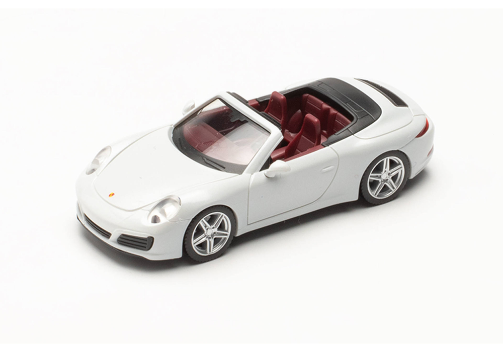 Автомобиль Porsche 911 Carrera 2 Cabrio, белый металлик