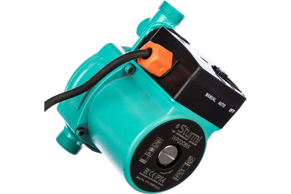 НАСОС ЦИРКУЛЯЦИОННЫЙ ПОВЫСИТЕЛЬНЫЙ STURM! 100ВТ 25Л/МИН НАПОР 8М WP2008W