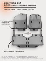 Автомобильные коврики ЭВА с бортами для Geely EX5 EM-i (25-н.в.)