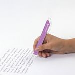 Ластик выдвижной + 2 сменных ластика BRAUBERG "TRIOS", 120х6,9х7,8 мм, лавандовый корпус, 272691