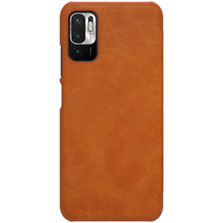 Кожаный чехол-книжка Nillkin Leather Qin для Xiaomi Poco M3 Pro / Redmi Note 10 5G