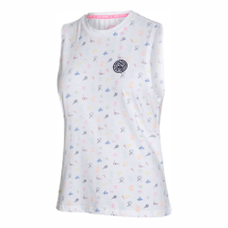 Женская теннисная майка BIDI BADU Emefa Lifestyle Tank Top Women - White, Multicoloured