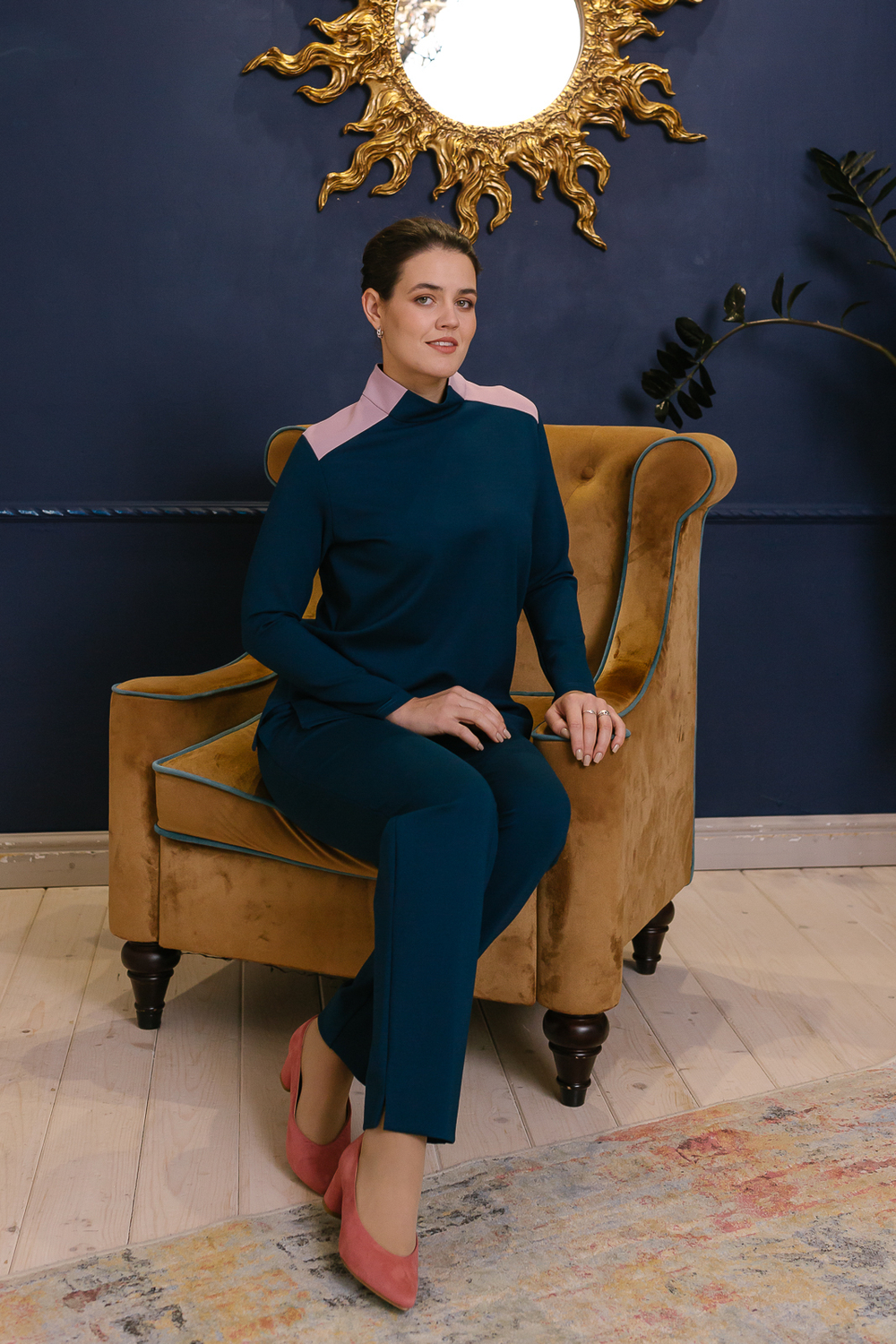 Брюки зауженные 3060ЛЕ, Изумрудный #234И023060ЛЕ