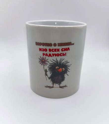 Чашка керамическая "О жизни" 330мл