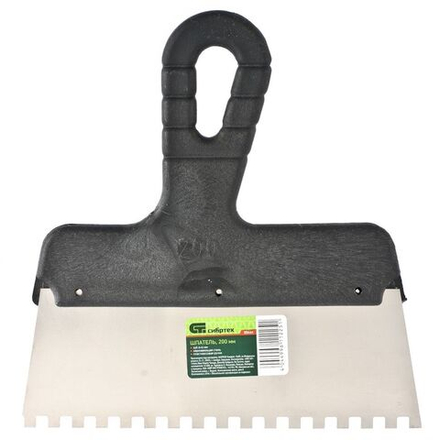 Шпатель из нержавеющей стали "СИБРТЕХ" 150мм, зуб 4х4