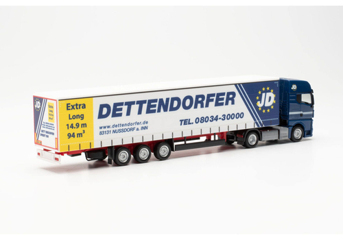 Грузовик MAN TGX GX тентовый пп 15 м «Dettendorfer» (Бавария/Нюсдорф-ам-Инн)
