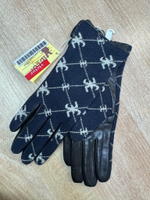 Перчатки.Женские.Кожаные.Люкс качества. Подклад: трикотаж-шерсть. 5 шт в упаковке.